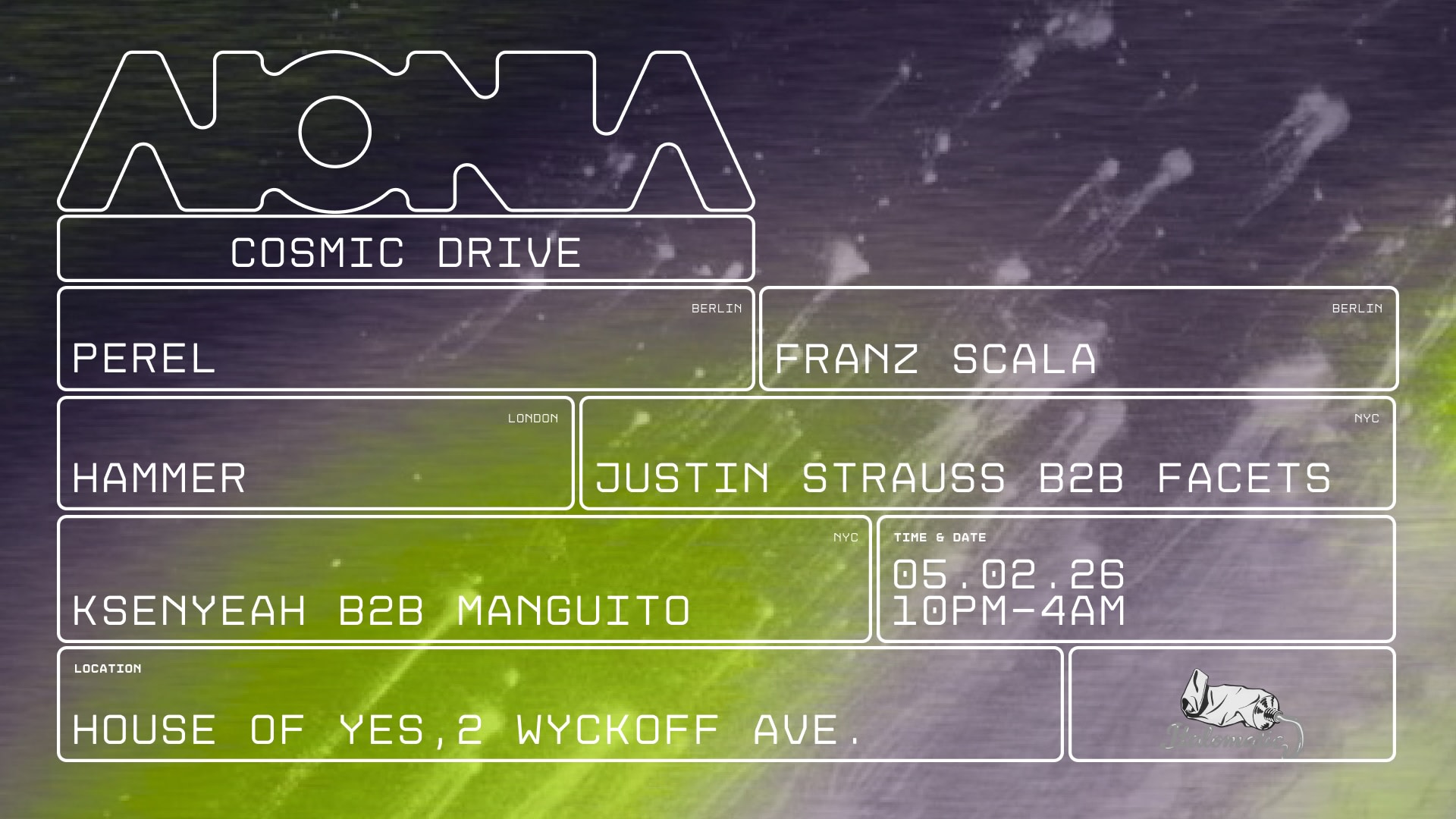 Aionia: Cosmic Drive W/ Perel, Hammer, Franz Scala, & More