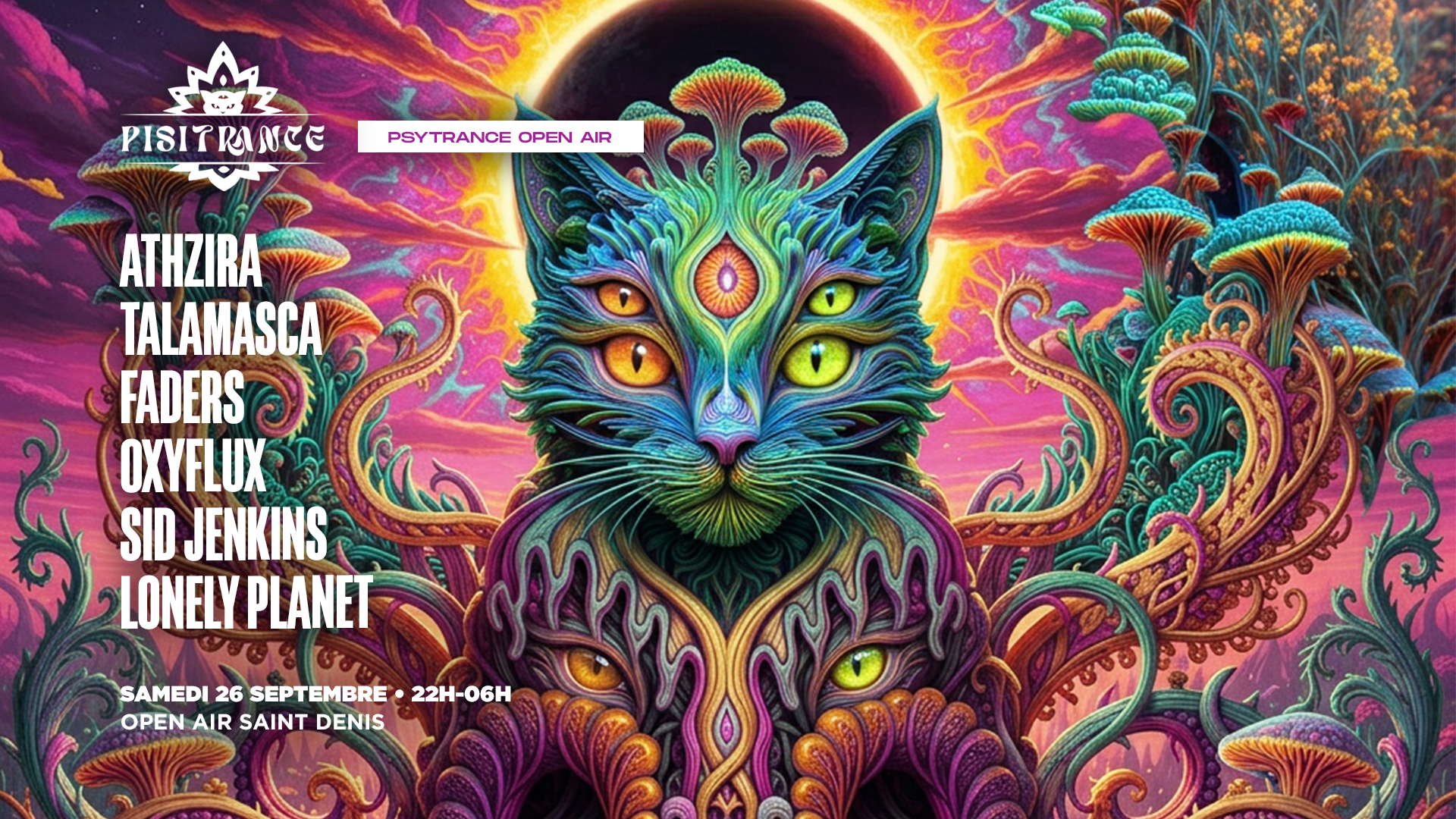 Pisitrance Open Air W/ Athzira, Faders, Talamasca & More