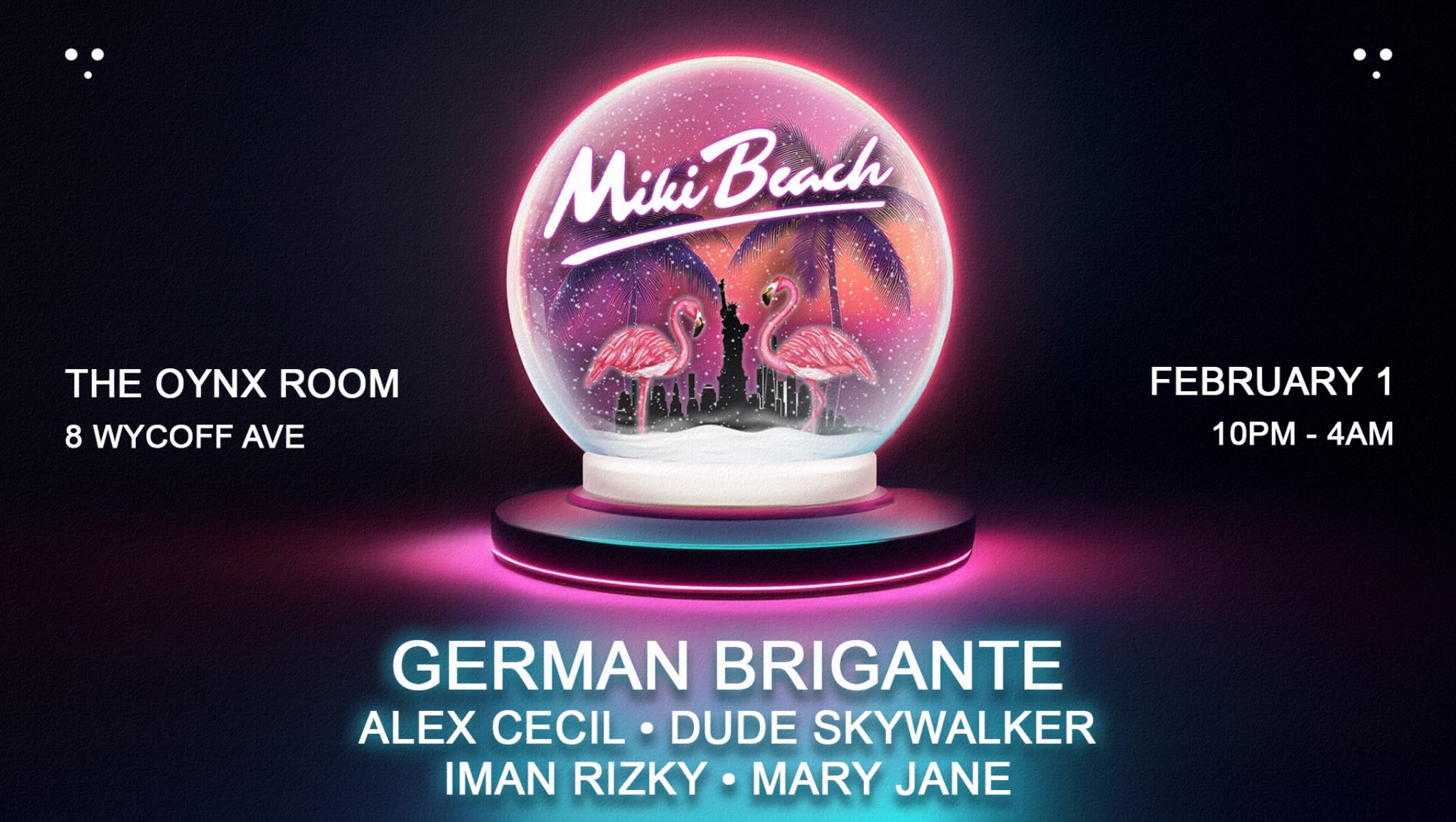 Miki Beach Fundraiser: German Brigante • Dude Skywalker ++