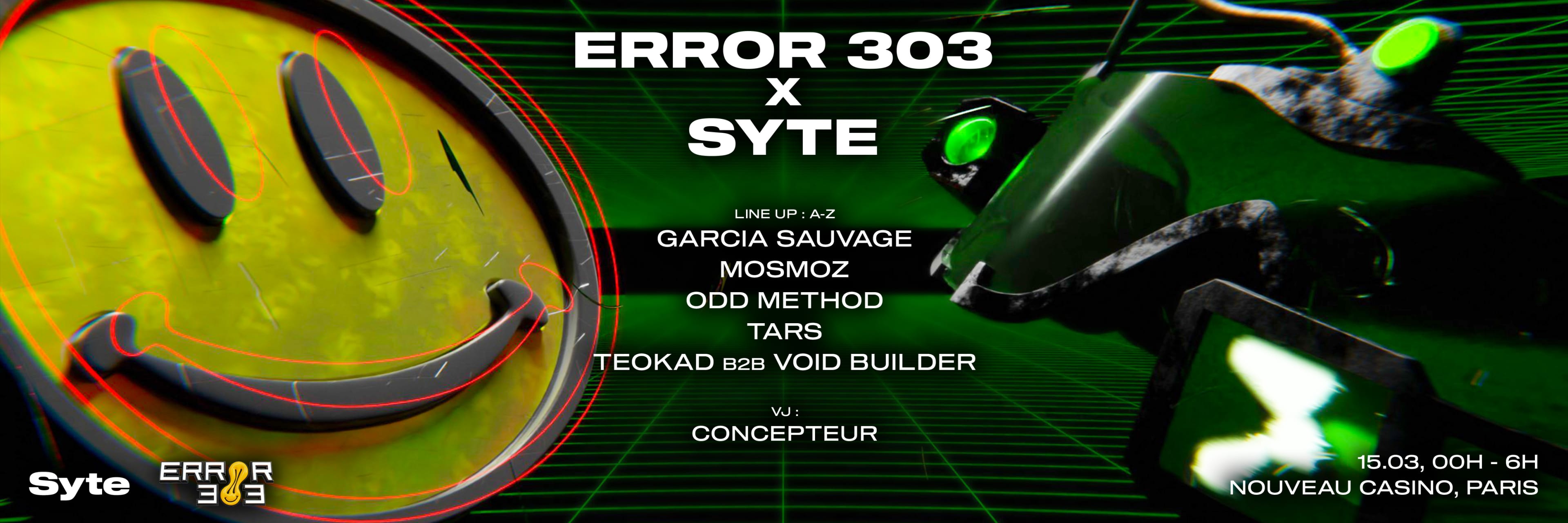 Error 303 X Syte Invite Tars & Garcia Sauvage