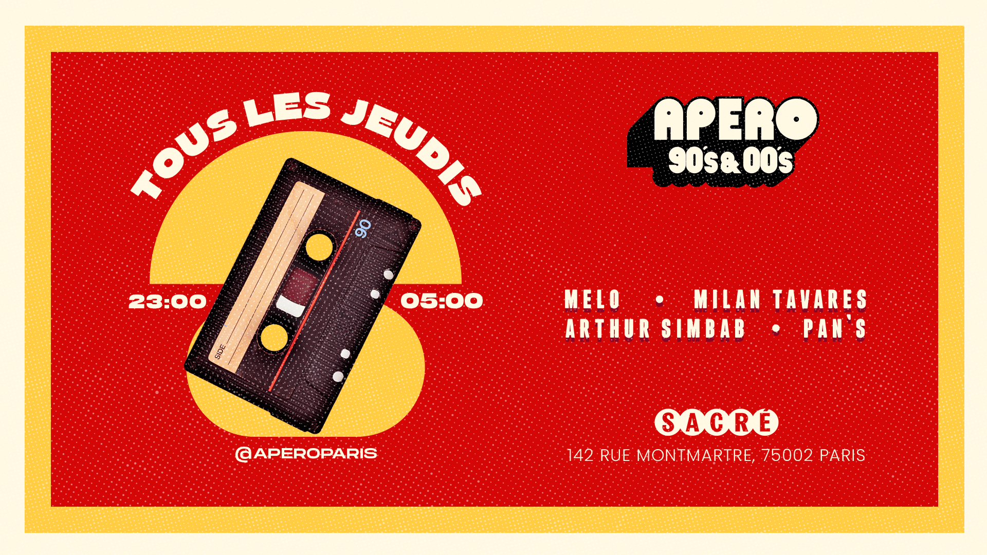 Apero 90's-00's - Jeudi 28 Novembre 2024