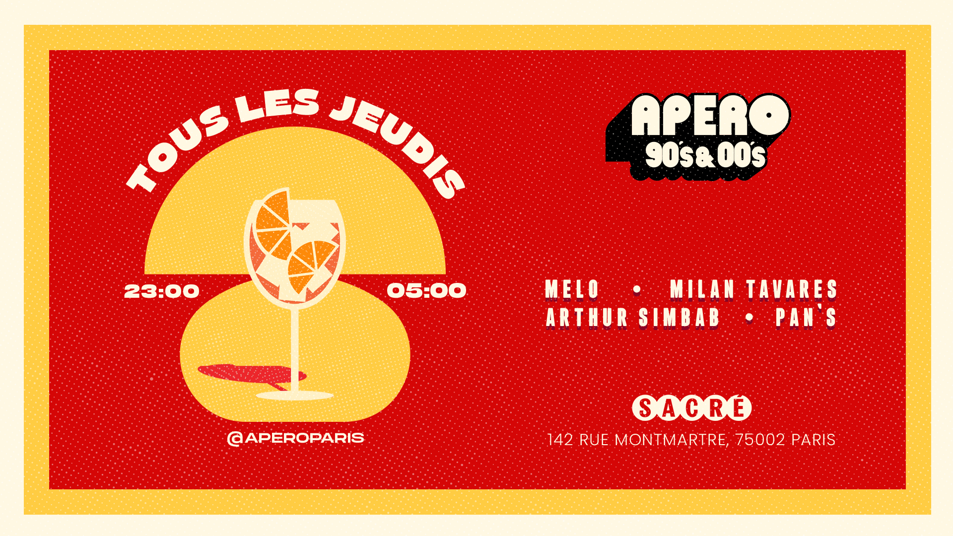 Apero 90's-00's - Jeudi 19 Décembre - La Derniere 2024 !