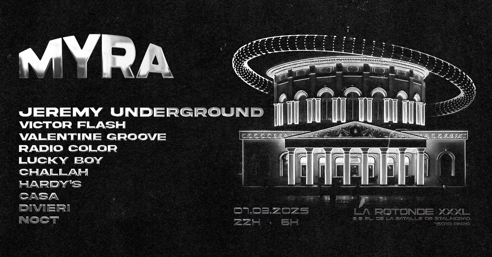 Myra : Jeremy Underground & Friends | 3 Scènes