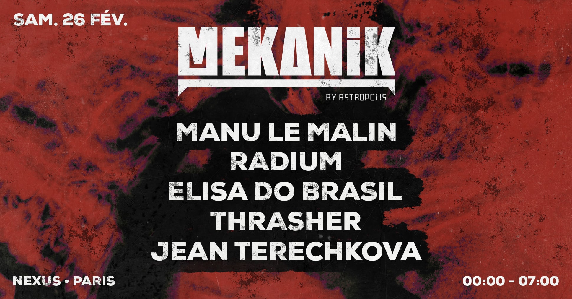 Astropolis Présente Mekanik @ Nexus 