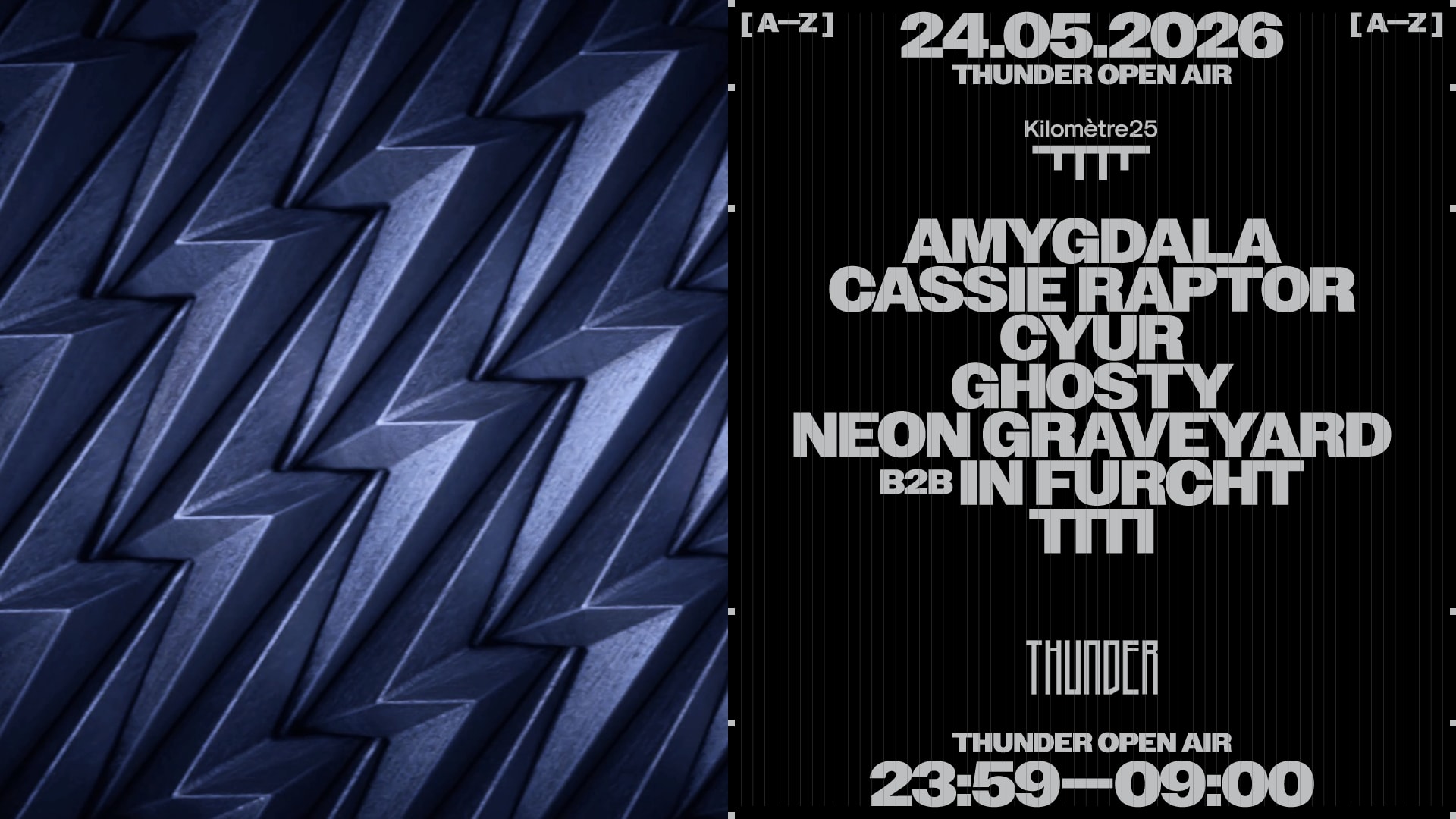 Thunder : Cassie Raptor, Neon Graveyard B2b In Furcht