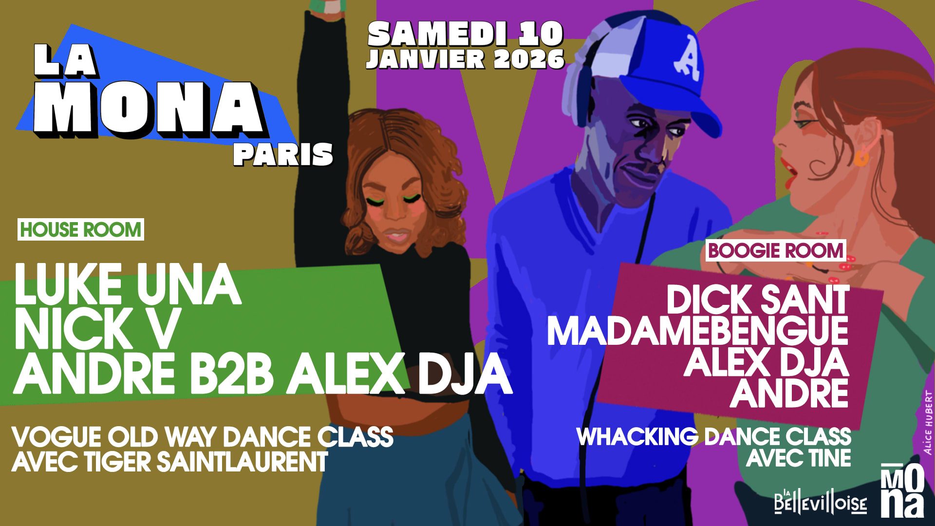 La Mona · Luke Una, Nick V, André...Voguing & Waacking Class