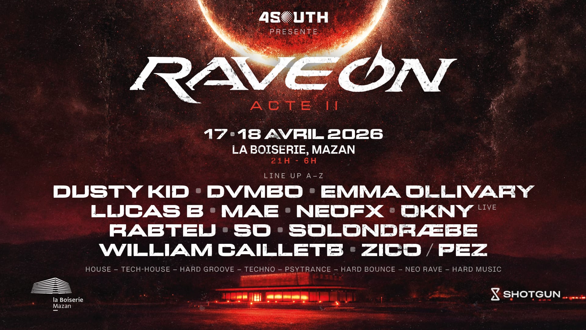 4south Present : Rave On - Acte II