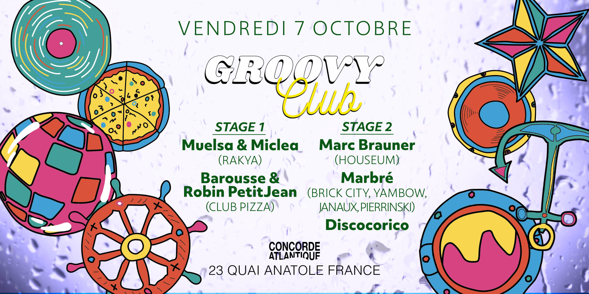 Groovy Club ≈ Boat Session: Marc Brauner / Marbré / Club Pizza & More