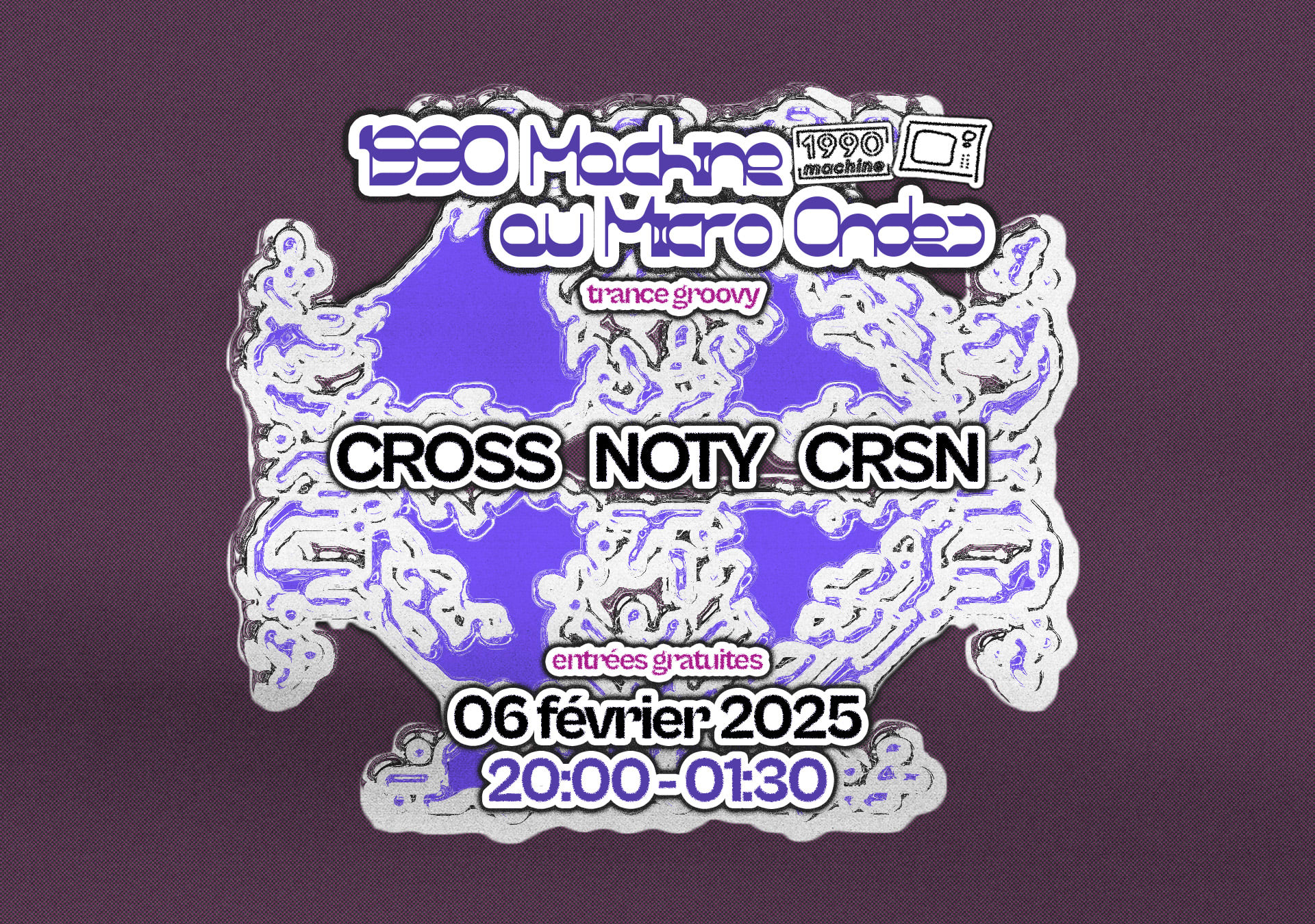 1990machine Au Micro-Ondes W/ Noty - Cross - Crsn