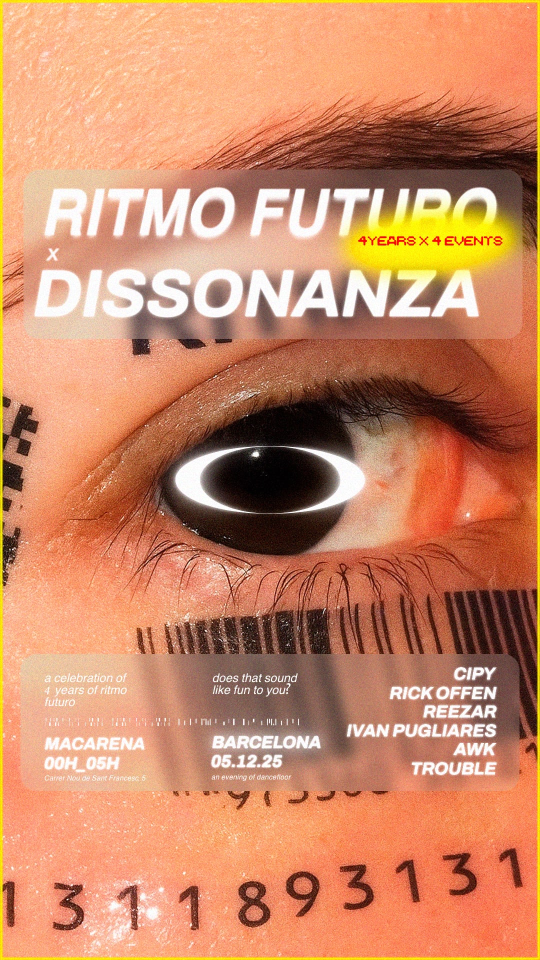 Ritmo Futuro 4 Years X 4 Events_Barcelona