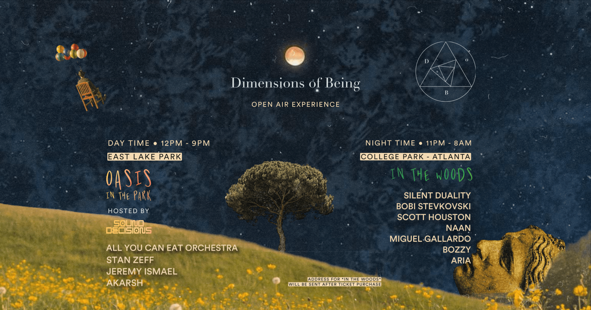 Dimensions Of Being : In The Woods + Oasis In The Park