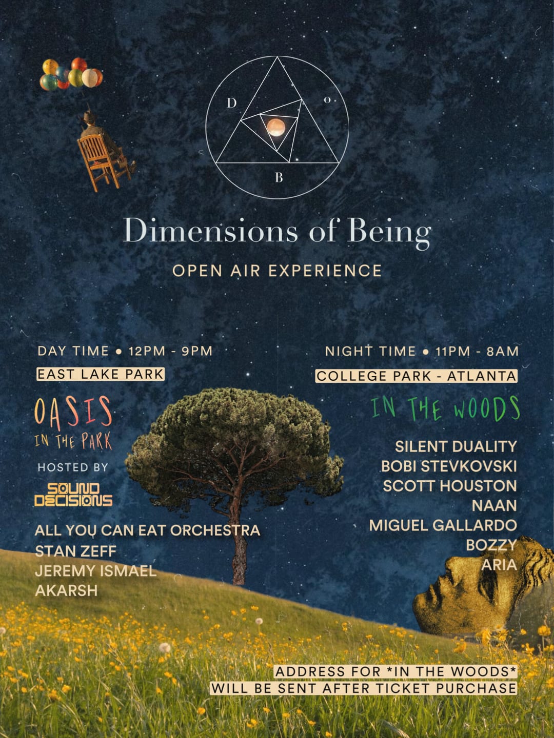 Dimensions Of Being : In The Woods + Oasis In The Park