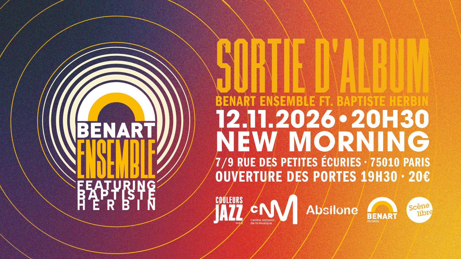 Sortie D'album Benart Ensemble Ft. Baptiste Herbin