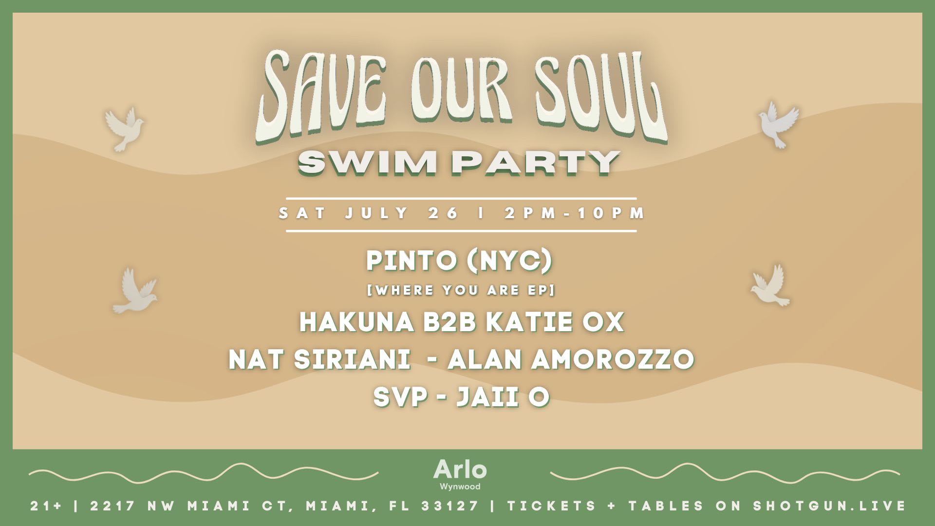 Save Our Soul Pool Party: Pinto (Nyc)