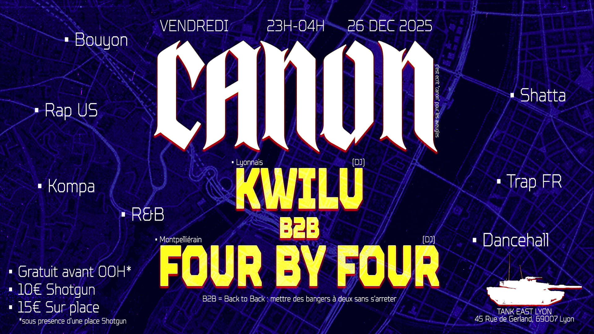 Canon À Lyon : Shatta - Bouyon - Rap Us - Afro