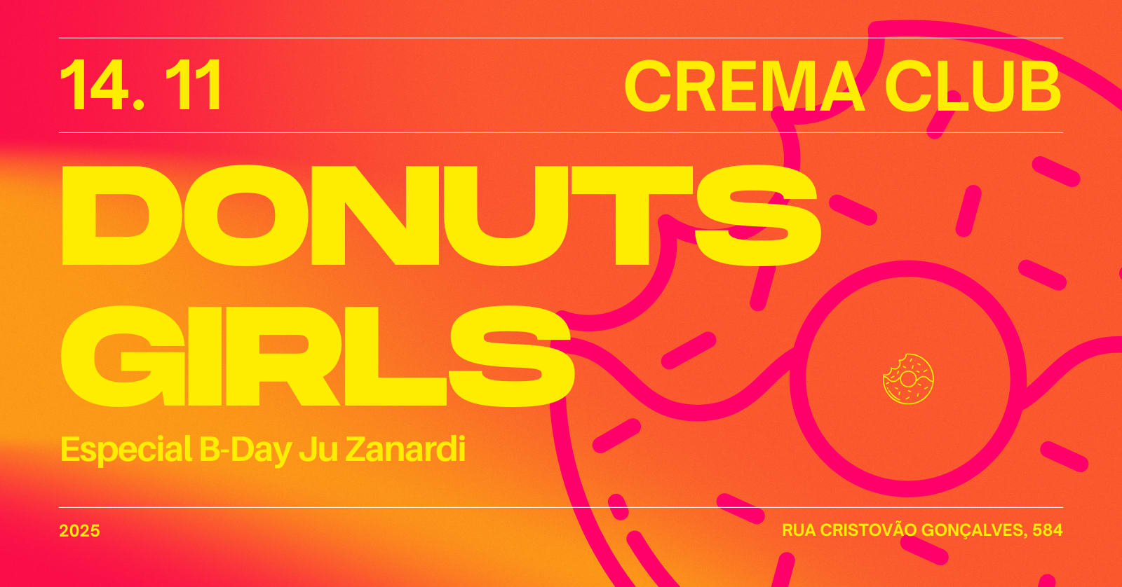 Donuts.Fest Girls Especial B-Day Ju Zanardi | 14.11