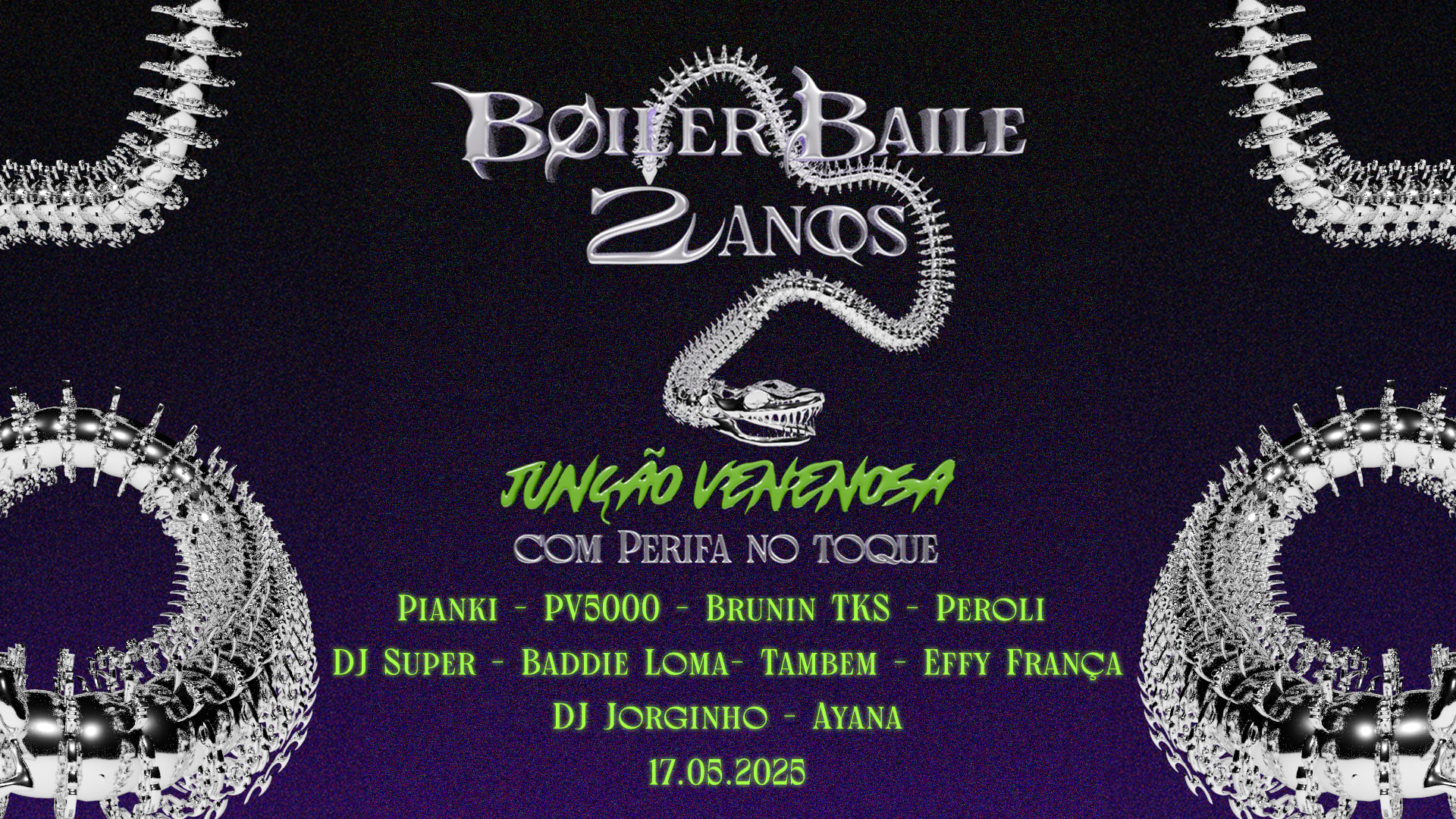 Boiler Baile •  2 Anos • Junção Venenosa Com Perifa No Toque