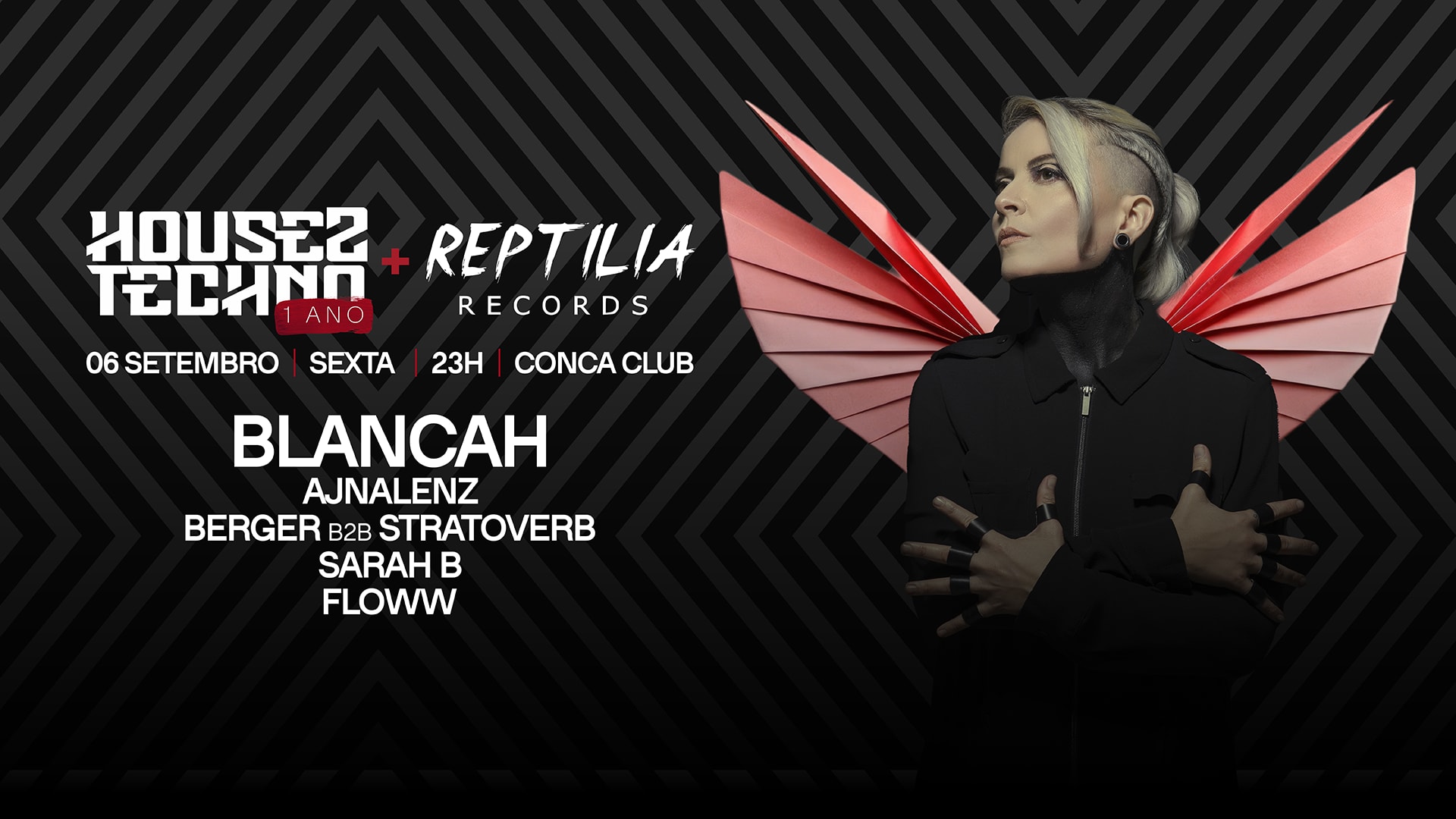 House2techno + Reptilia Records Apresentam: Blancah
