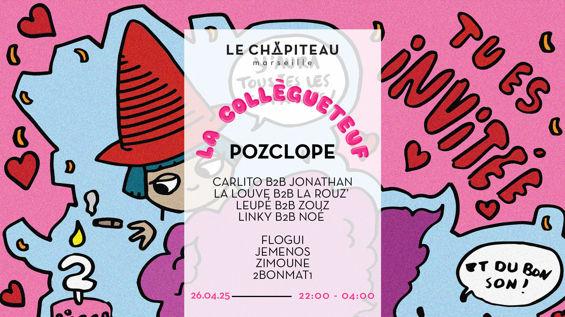 La Collègueteuf : Pozclope Fête Ses 2 Ans
