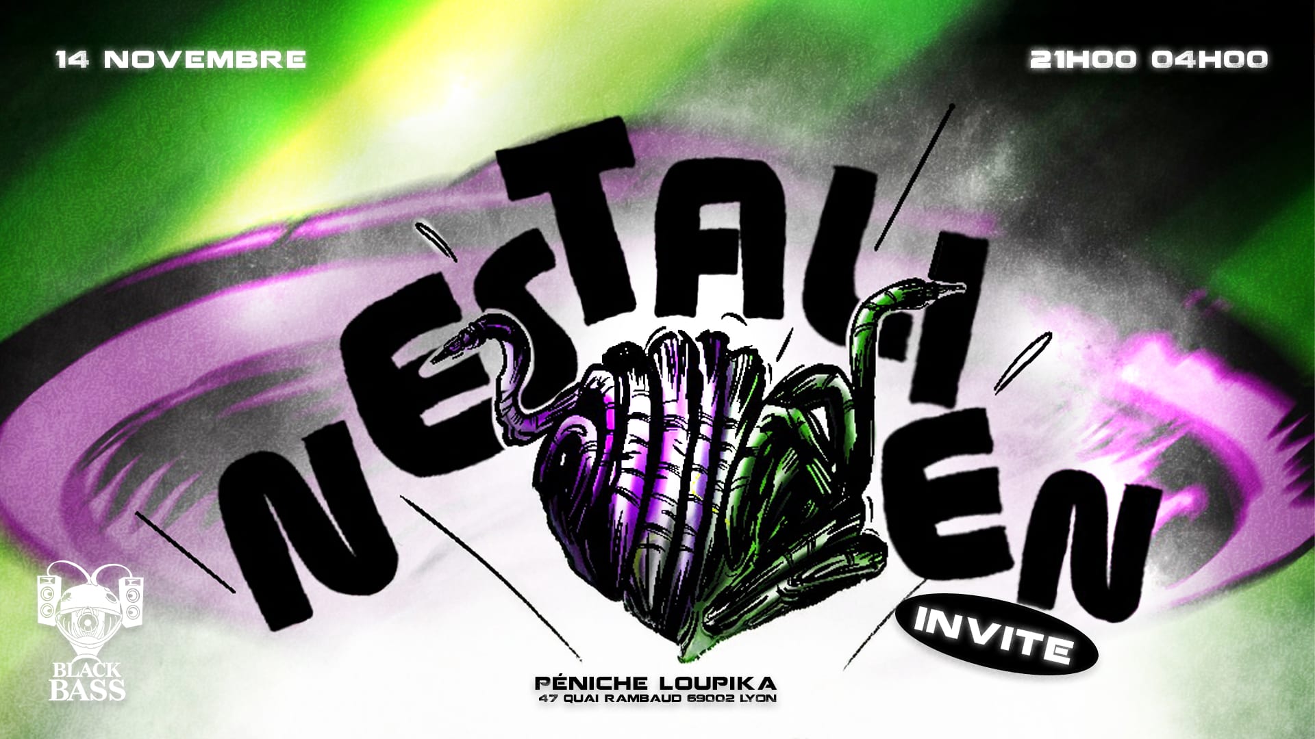 Nestalien Invite (Tiress, Tek Death, Animal Nocturne & More)