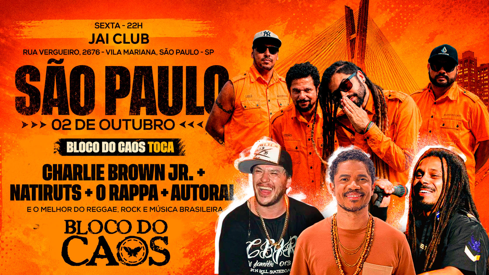 Bloco Do Caos Em São Paulo | Turnê “Nosso Canto”