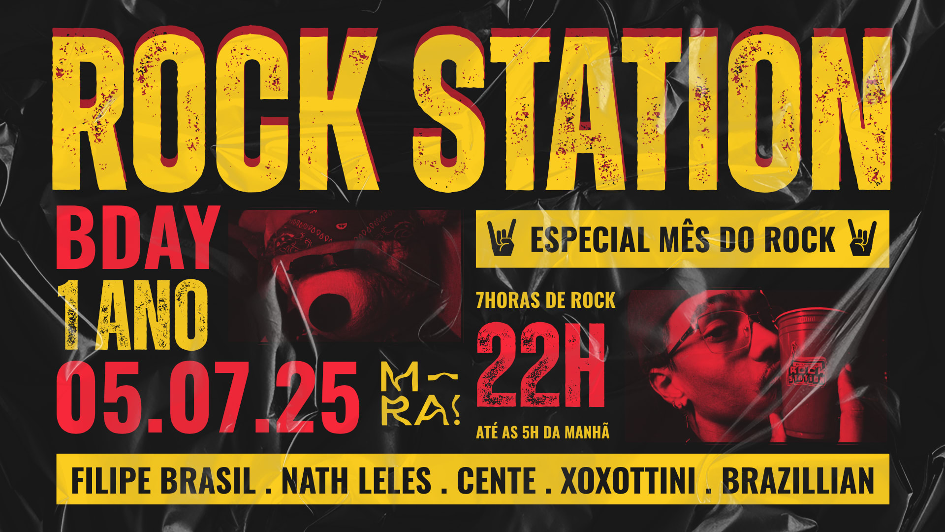 Rock Station // Bday 1 Ano // 05 De Julho No Mira!