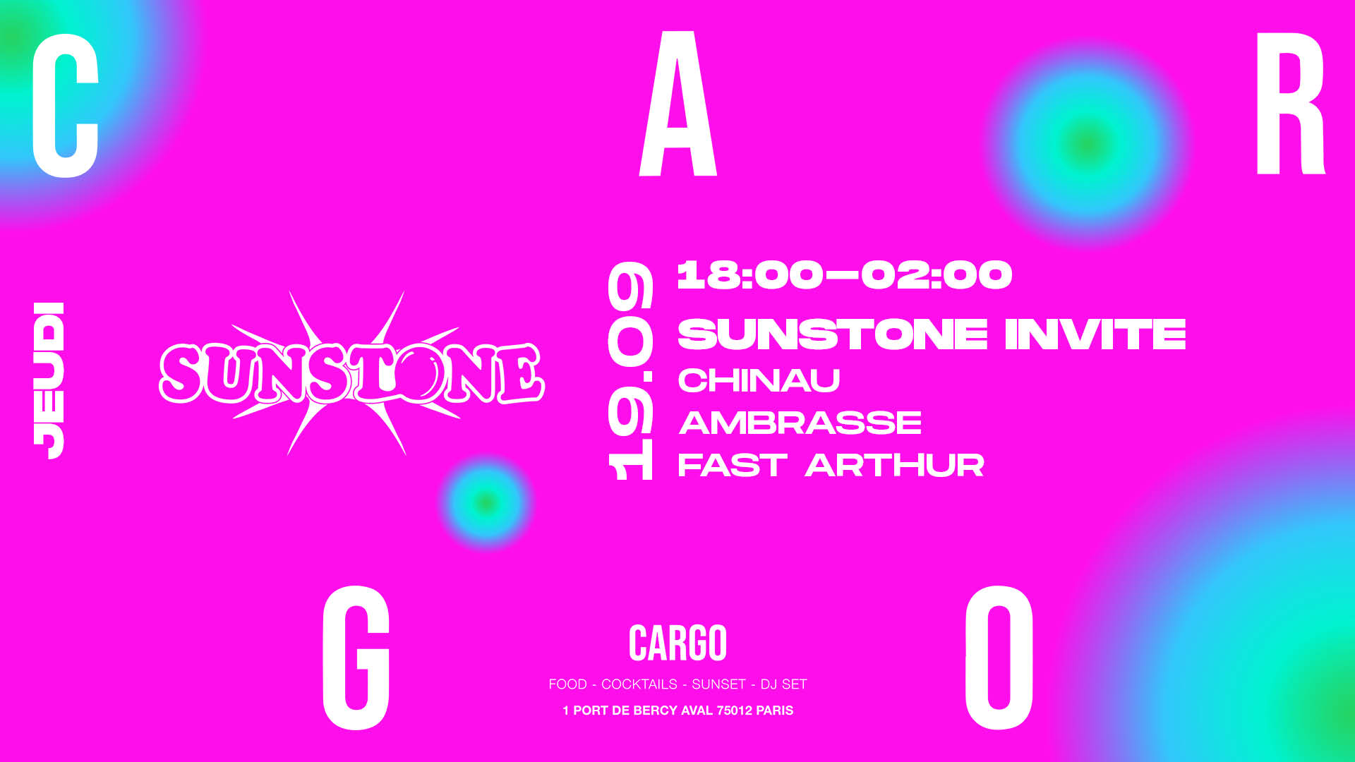 Cargo X Sunstone & Friends