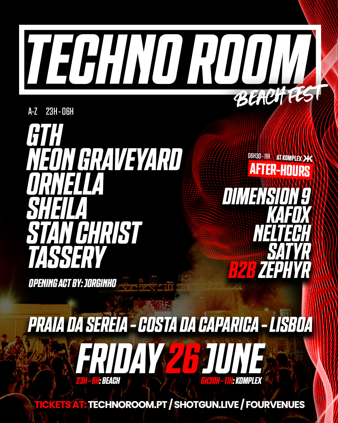 Lisboa - Techno Room Beach Fest 2026