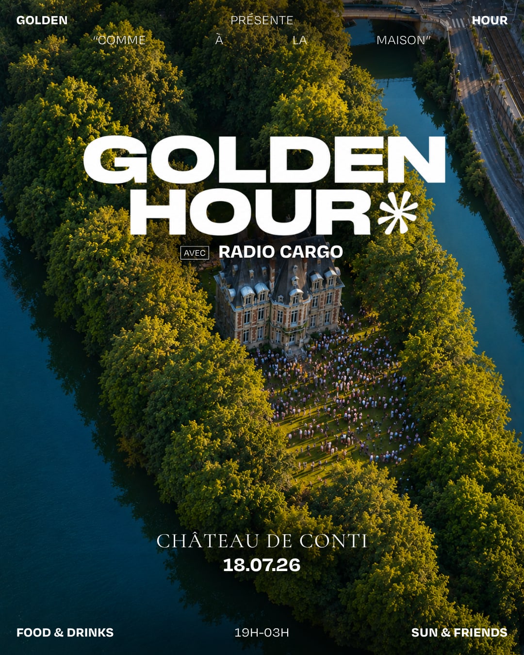 Golden Party Invite Radio Cargo