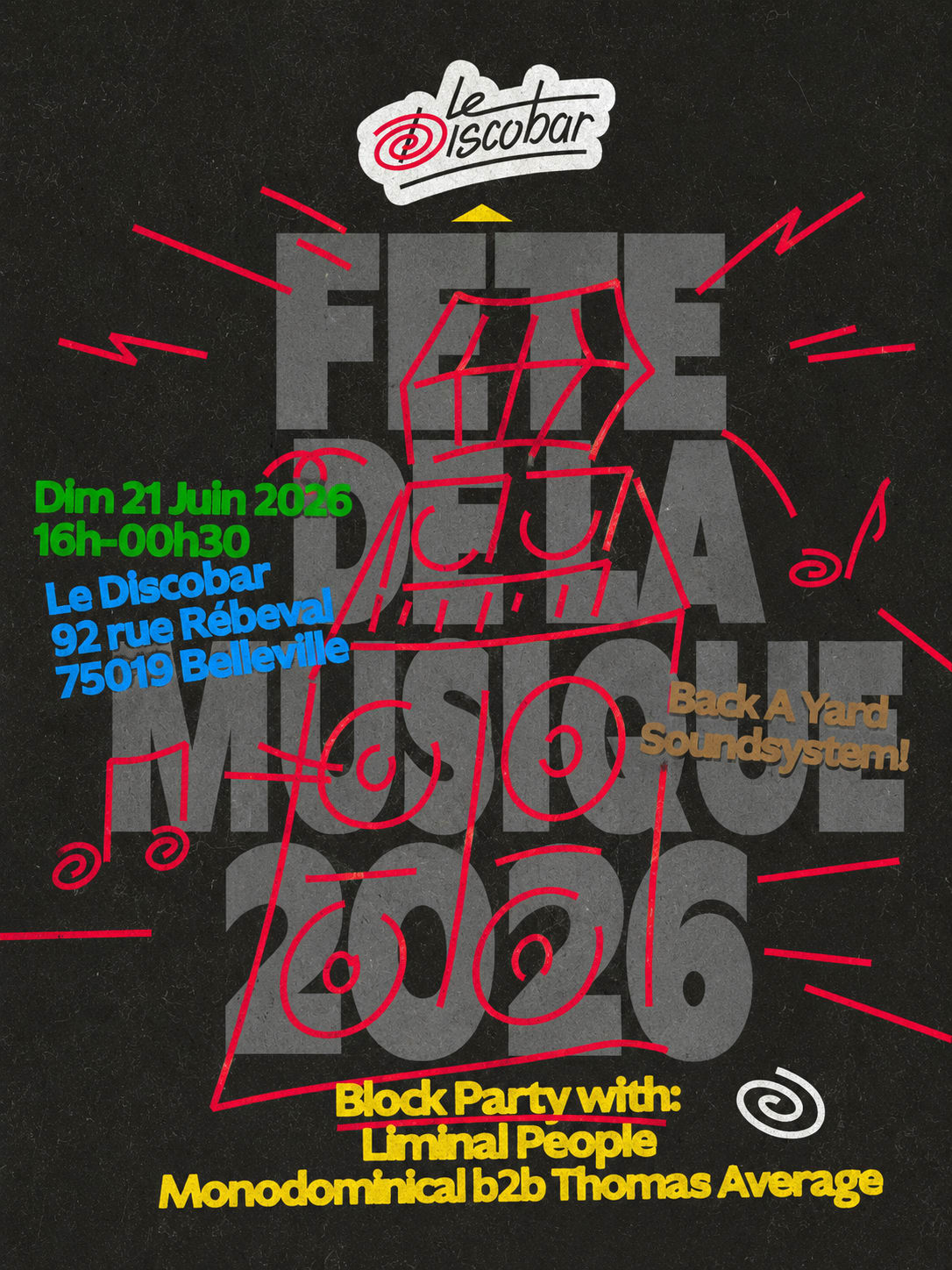 Fdlm 2026 @ Le Discobar X Back A Yard Soundsystem