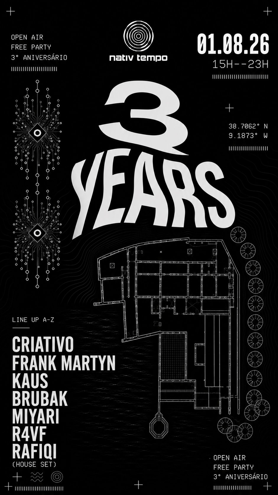 Nativ Tempo 3 Years - Free Party - Open Air