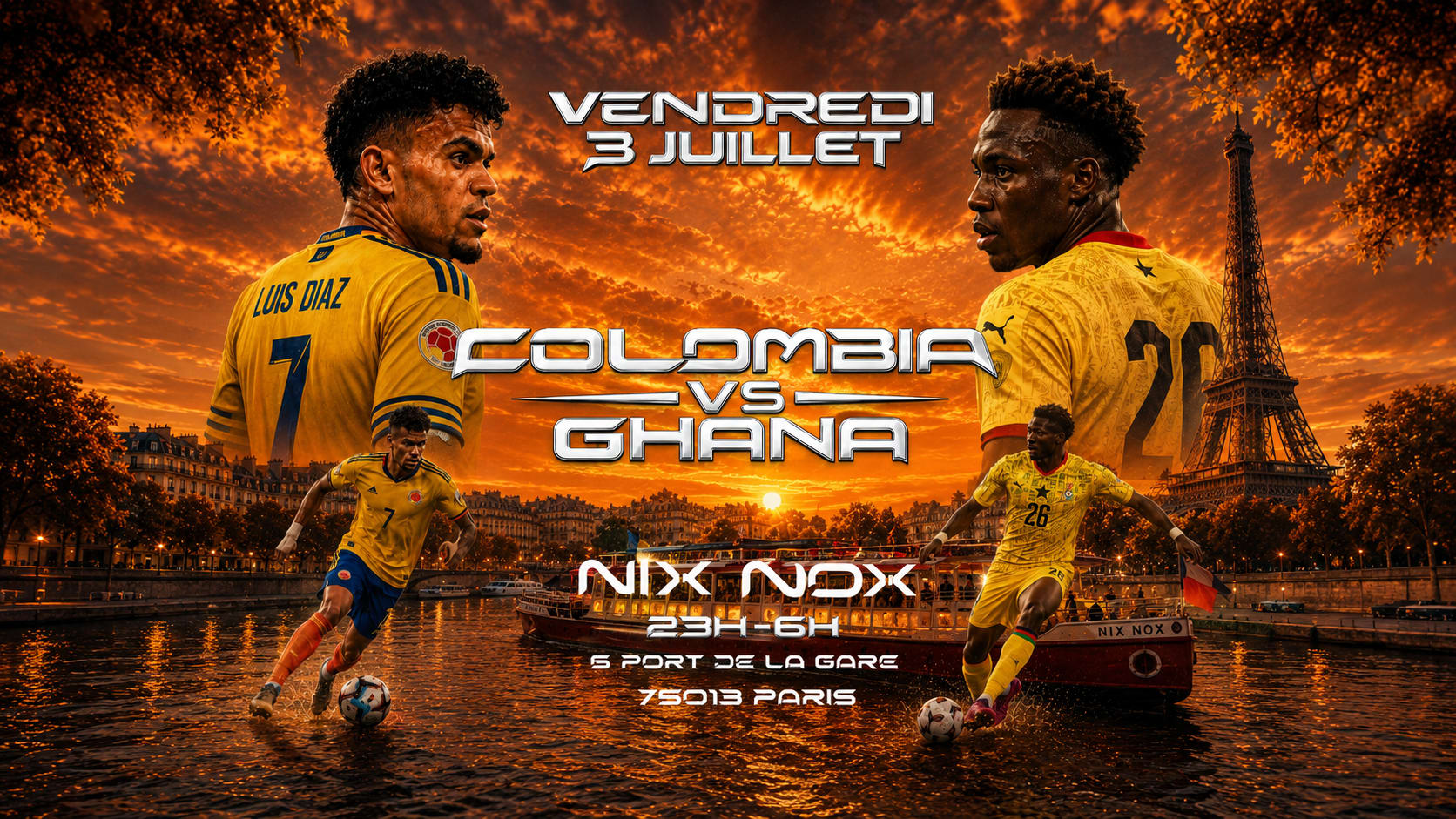 Match : Colombie - Ghana