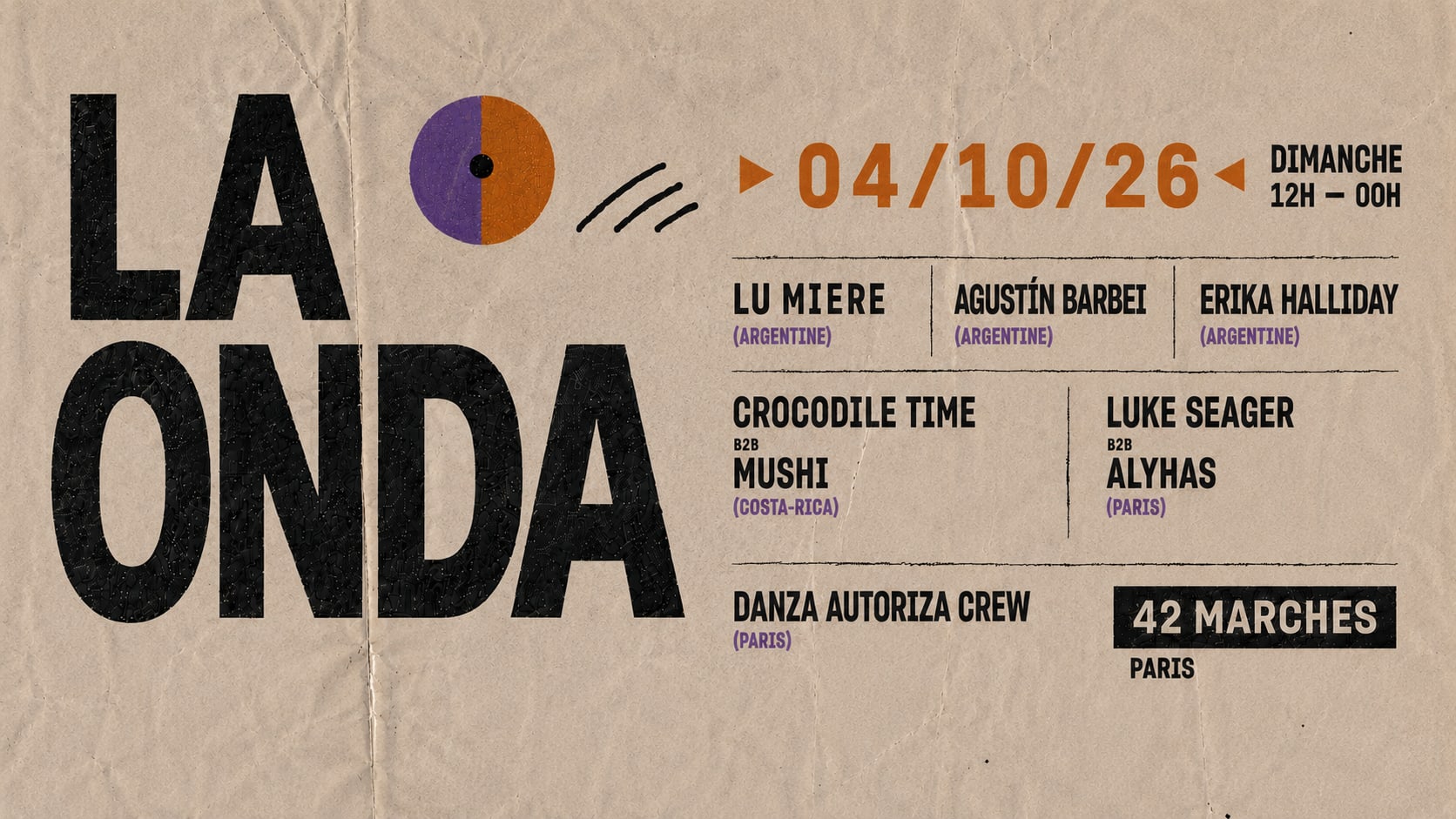 La Onda X 42m (Lumière, Alyhas B2b Luke Seager, Agus Barbei)