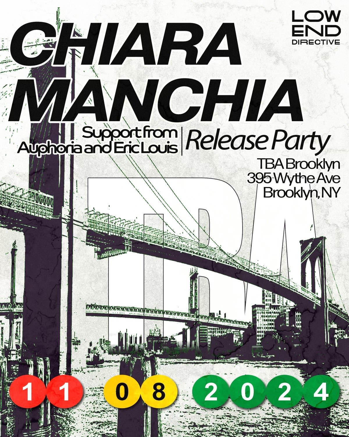 Low End Directive: Chiara Manchia, Auphoria, Eric Louis