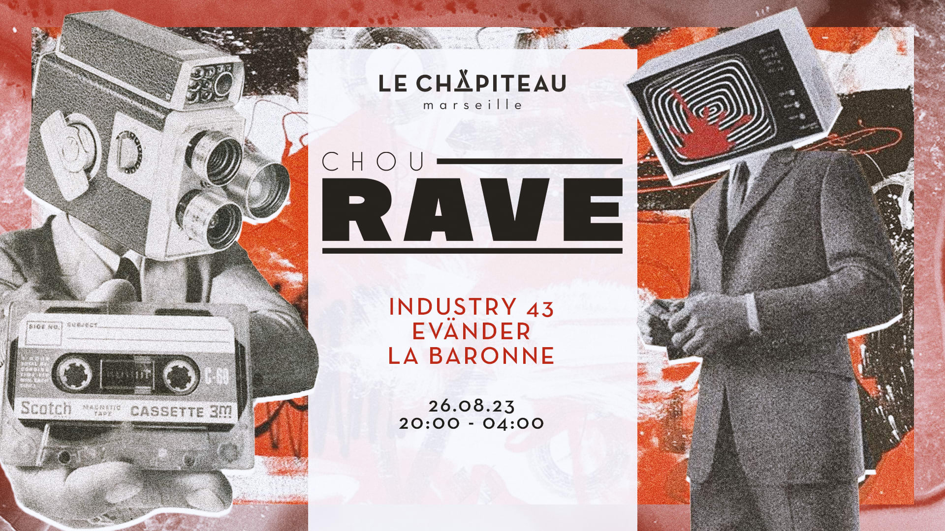 Chourave W/Industry 43, Evänder (Omerta) & La Baronne