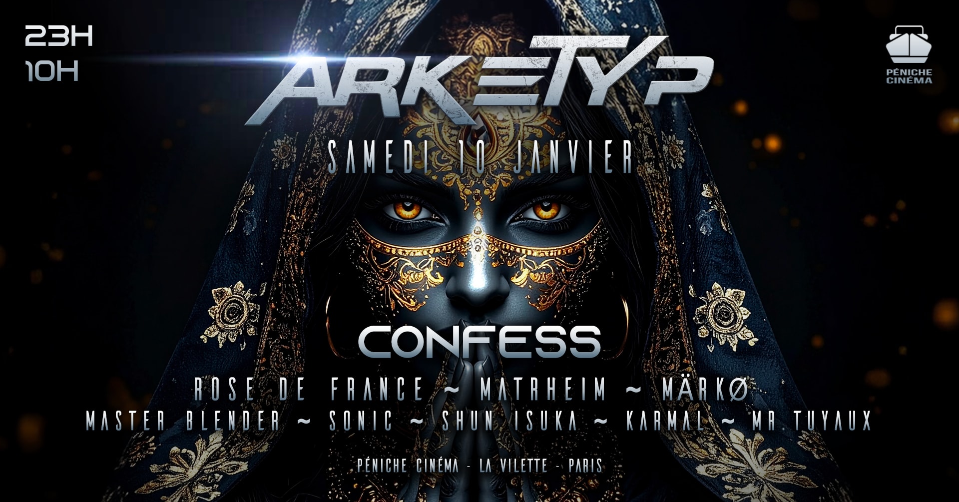 Arketyp X Péniche : Confess + After 10h