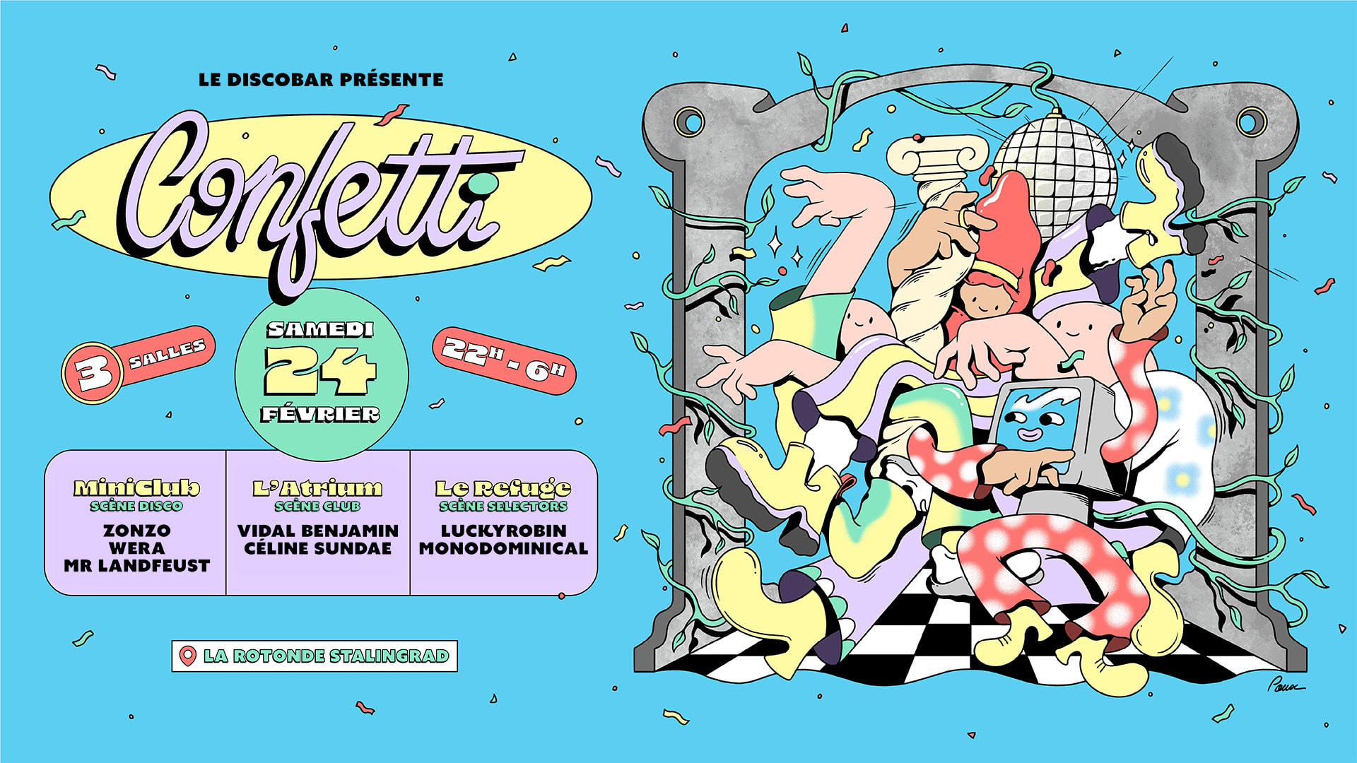 Le Discobar Présente Confetti - Tickets Dispo Sur Place
