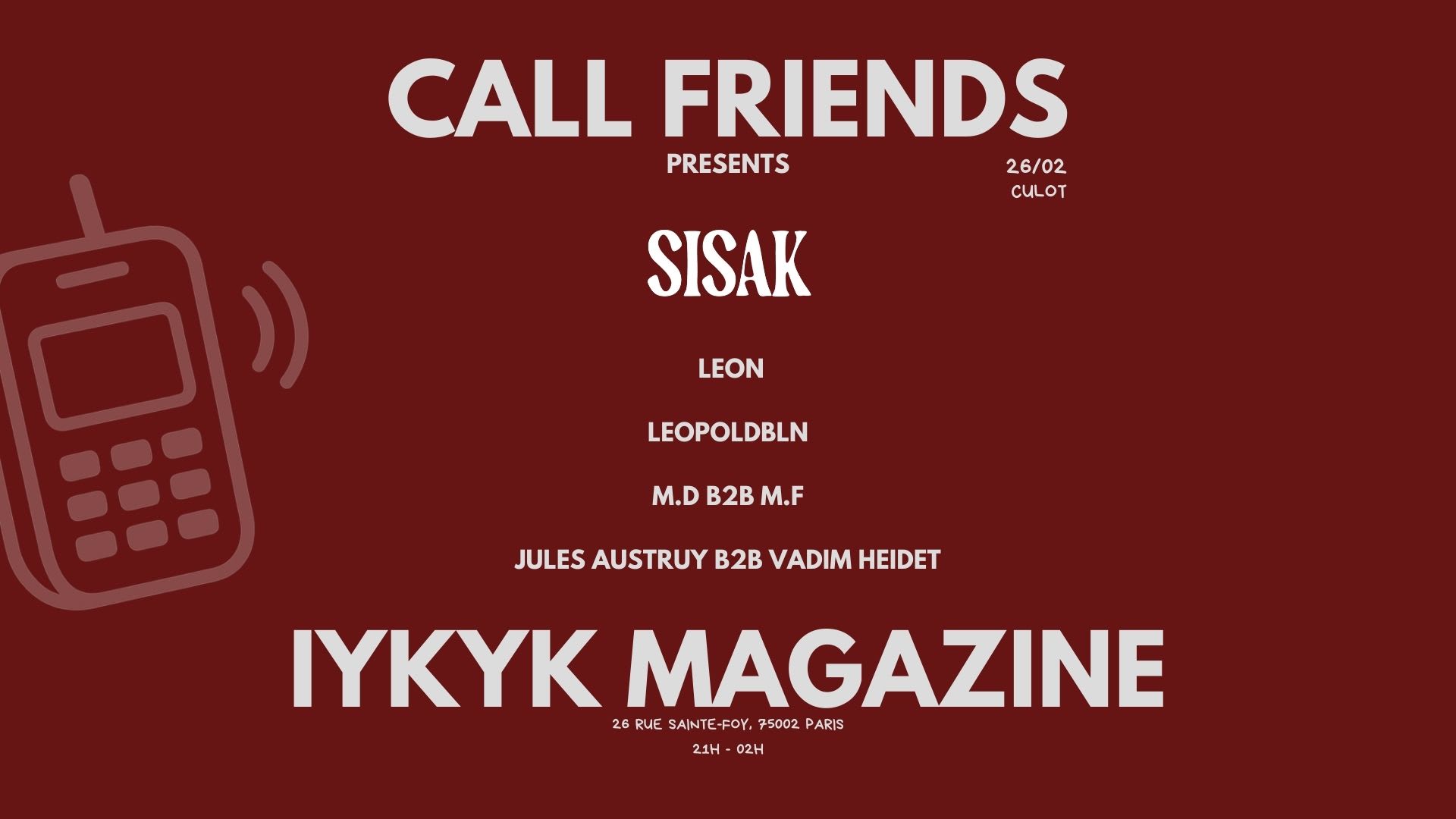 Call Friends X Iykyk