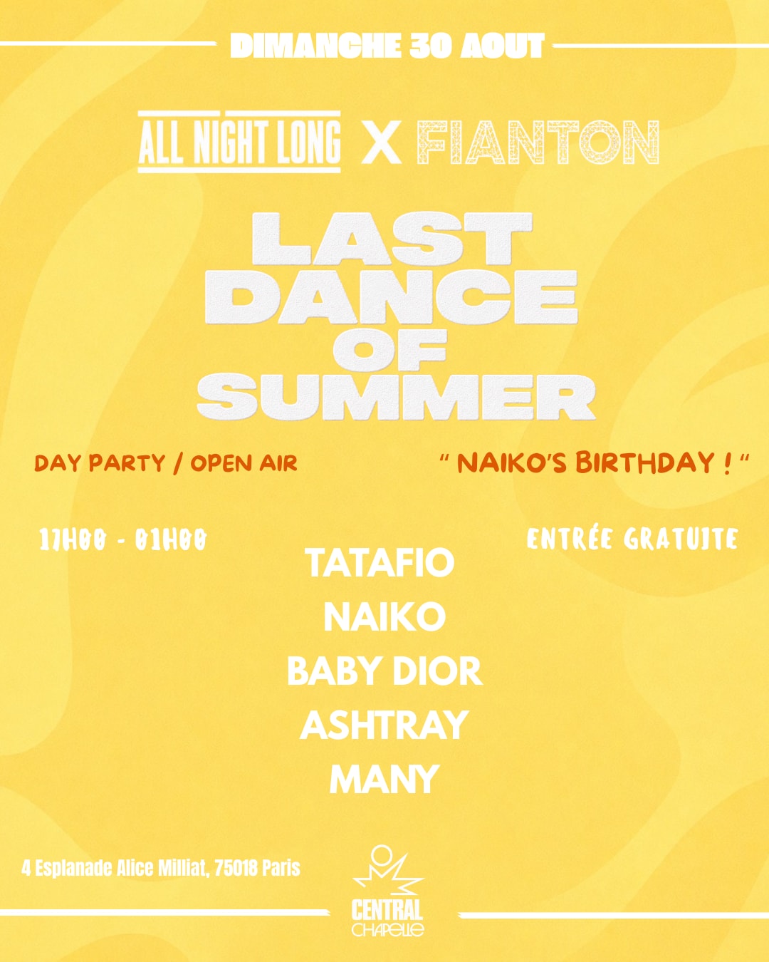 All Night Long X Fianton Last Of Summer — Central Chapelle