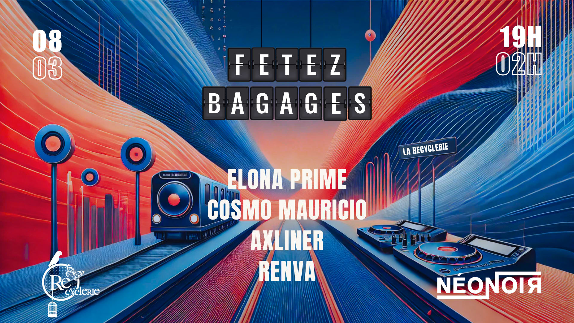 Fêtez Bagages! - Néon Noir /W Elona Prime