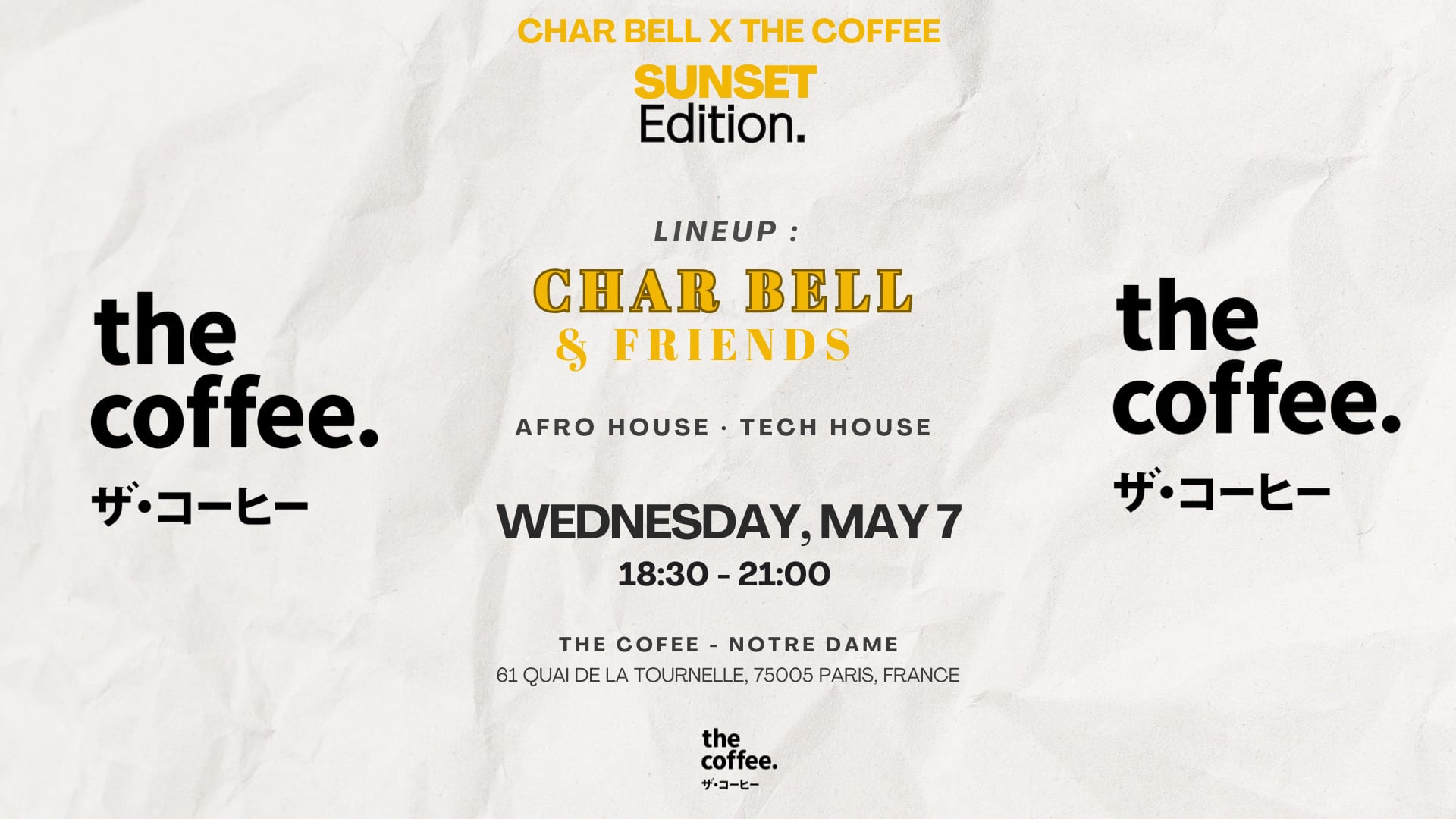 Char Bell X The Coffee: Sunset Edition