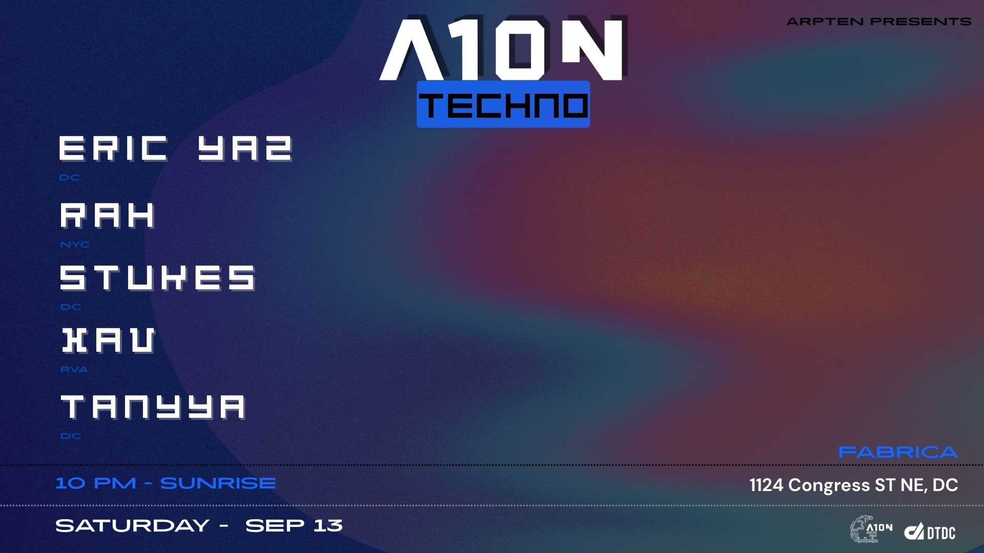 A10n Techno : Eric Yaz - Rah - Stukes - Xav - Tanyya