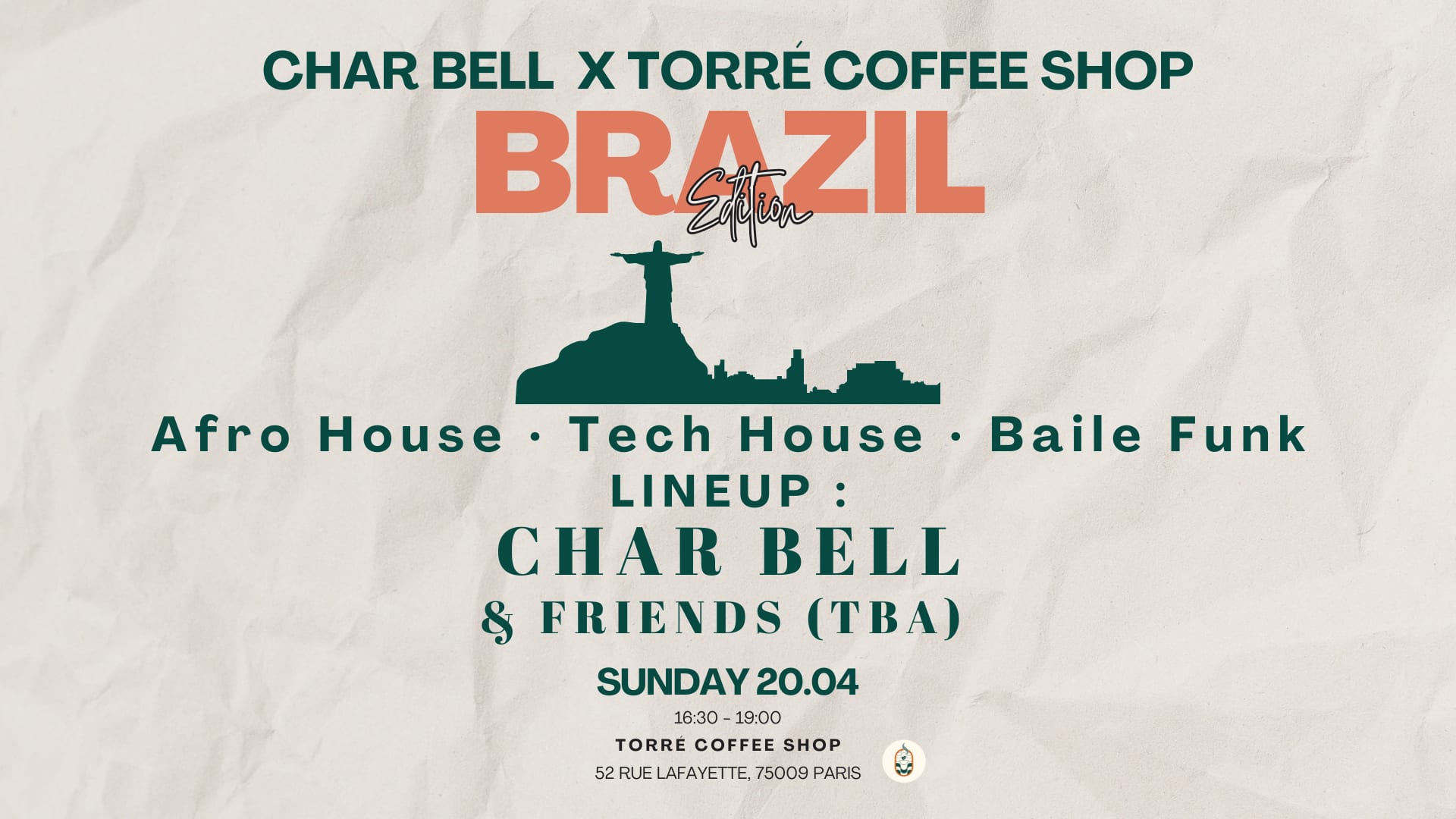 Char Bell X Torré Coffee Shop - Brazil Edition