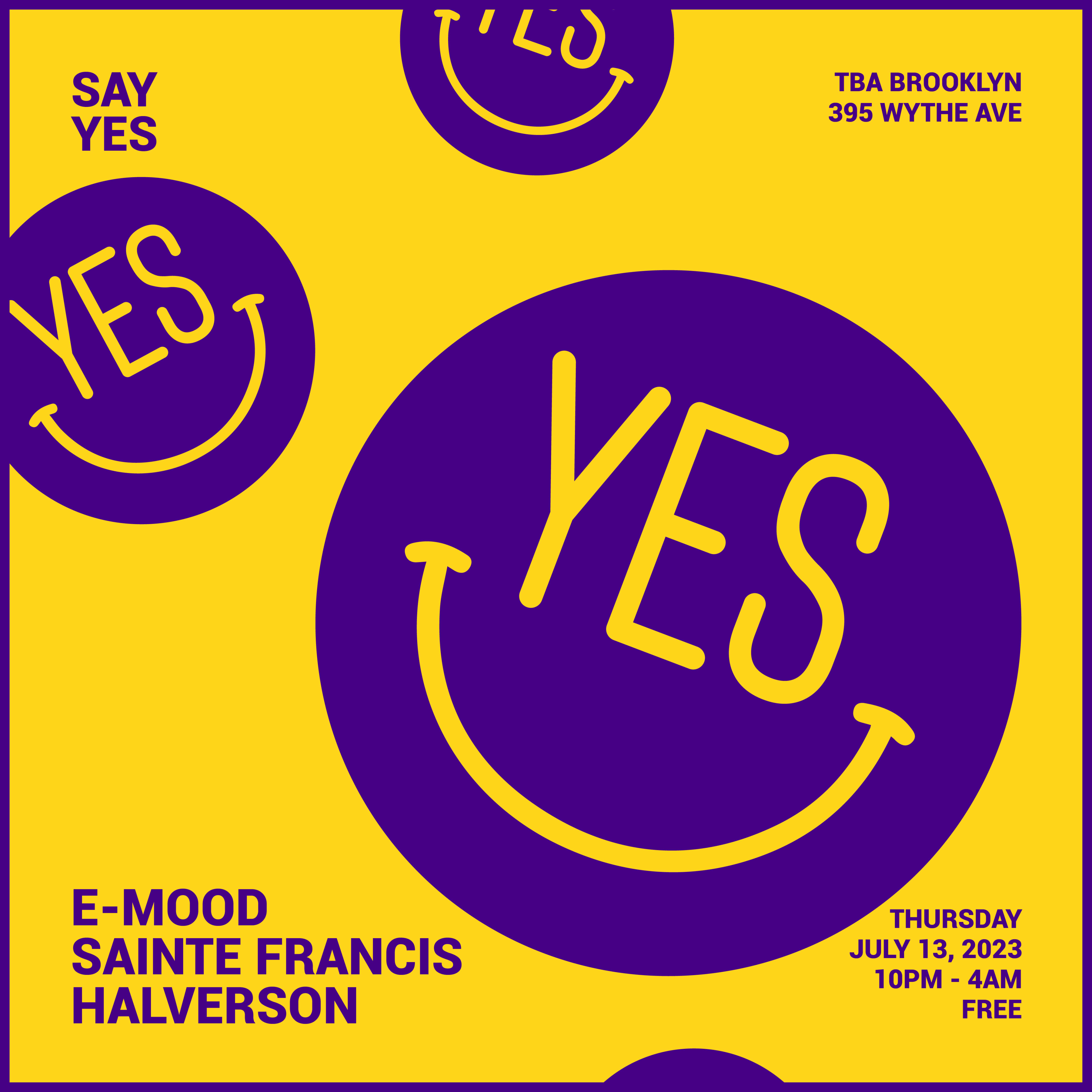Say Yes: Sainte Francis | E-Mood | Halverson