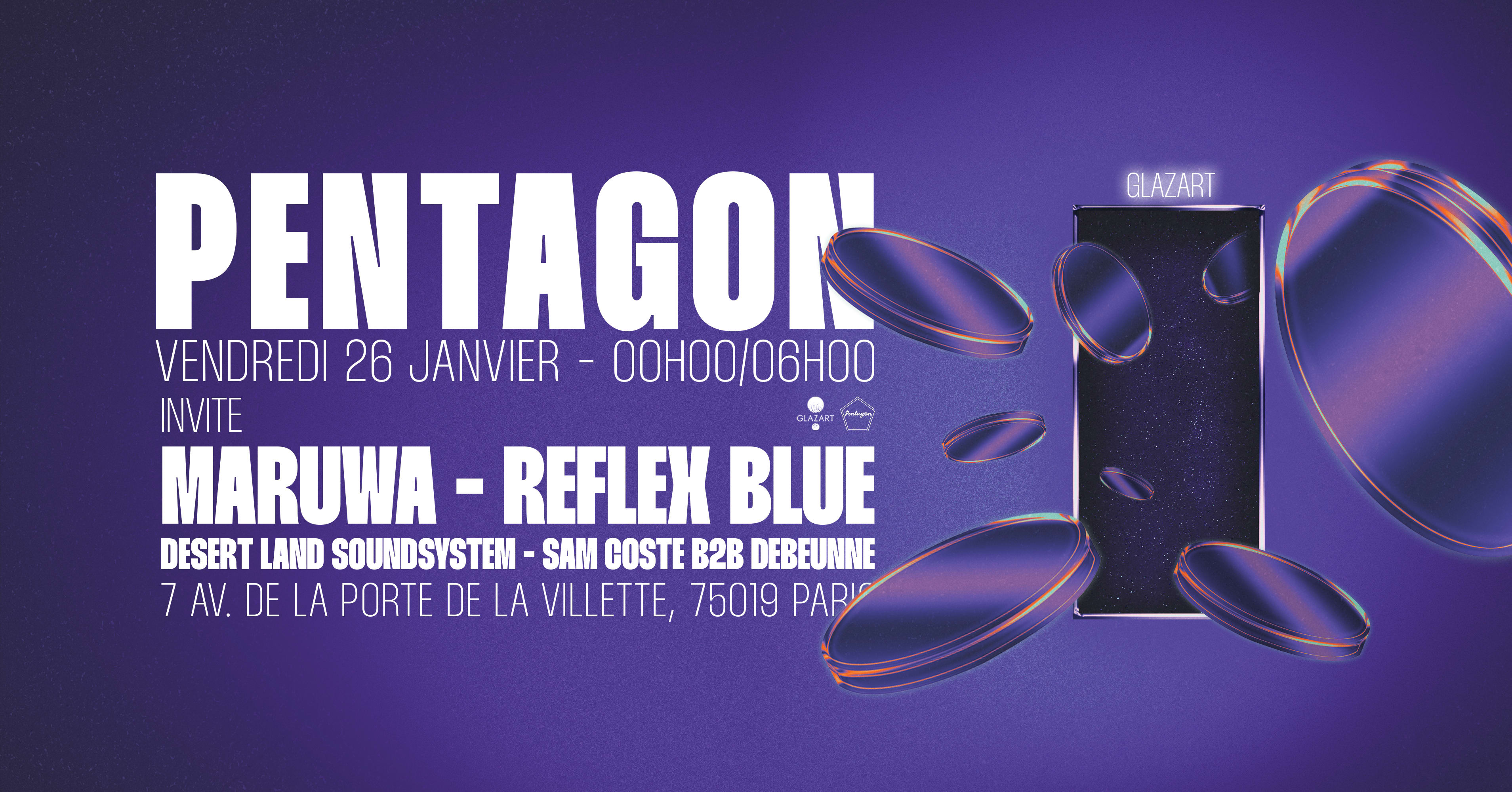 Pentagon X Glazart : Maruwa, Reflex Blue, Desert Land & More