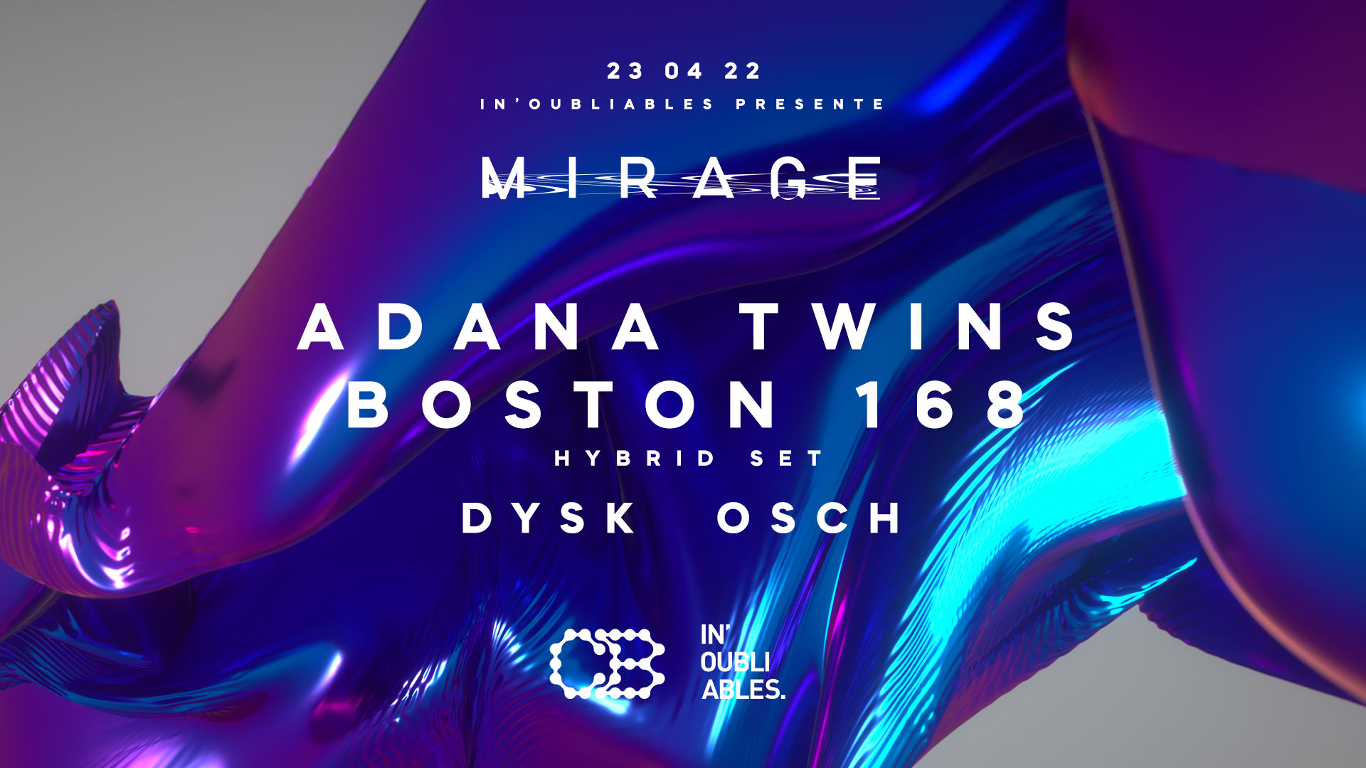 Adana Twins + Boston 168 ◆ #Cb X #Mirage ◆ 23 Avril 2022