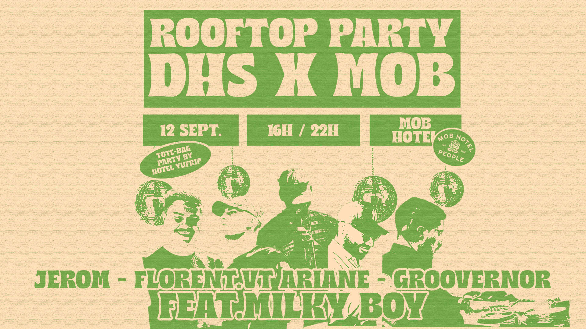 Rooftop Party : Dhs X Mob Hôtel X Yufrip