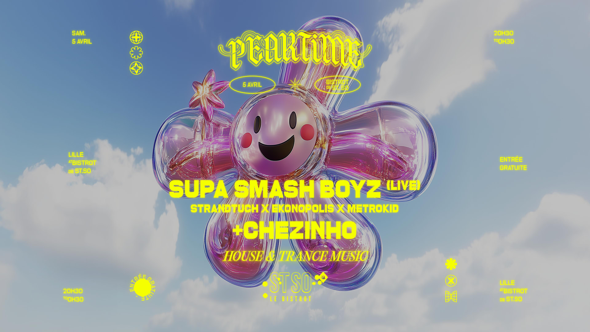 Peaktime Records : Supa Smash Boyz (Live) + Chezinho