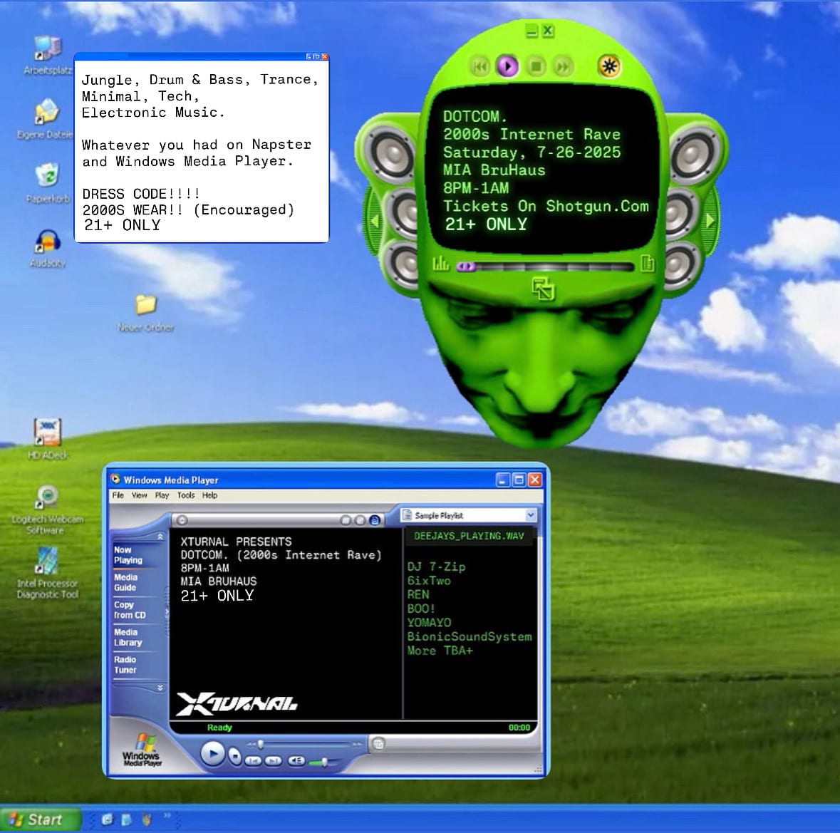 Dotcom. (2000s Internet Rave)