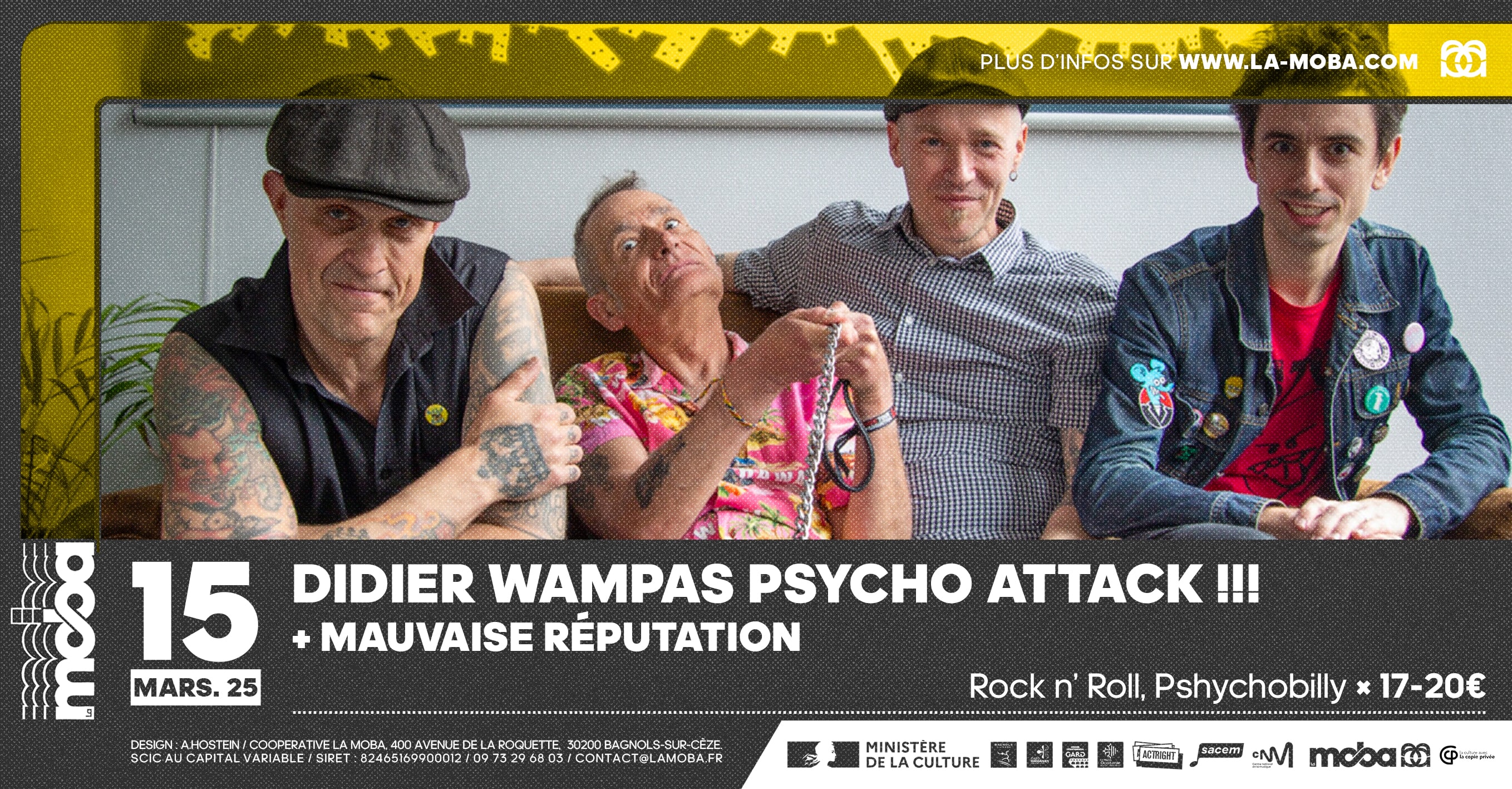 Didier Wampas "Psycho Attack !!!" + Mauvaise Réputation
